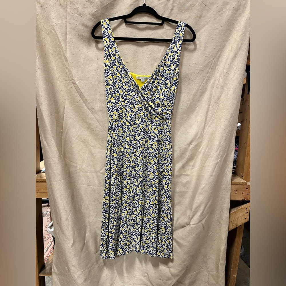 Boden blue and yellow Sleeveless Maxi Sundress